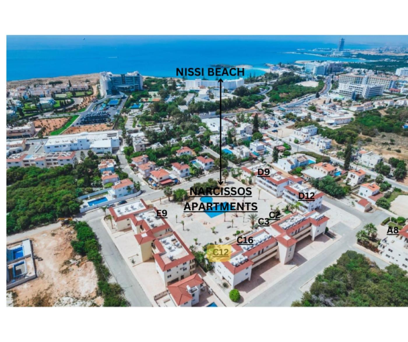 Narcissos 'Nissi Beach' Apartment C12 Ayia Napa Exteriér fotografie